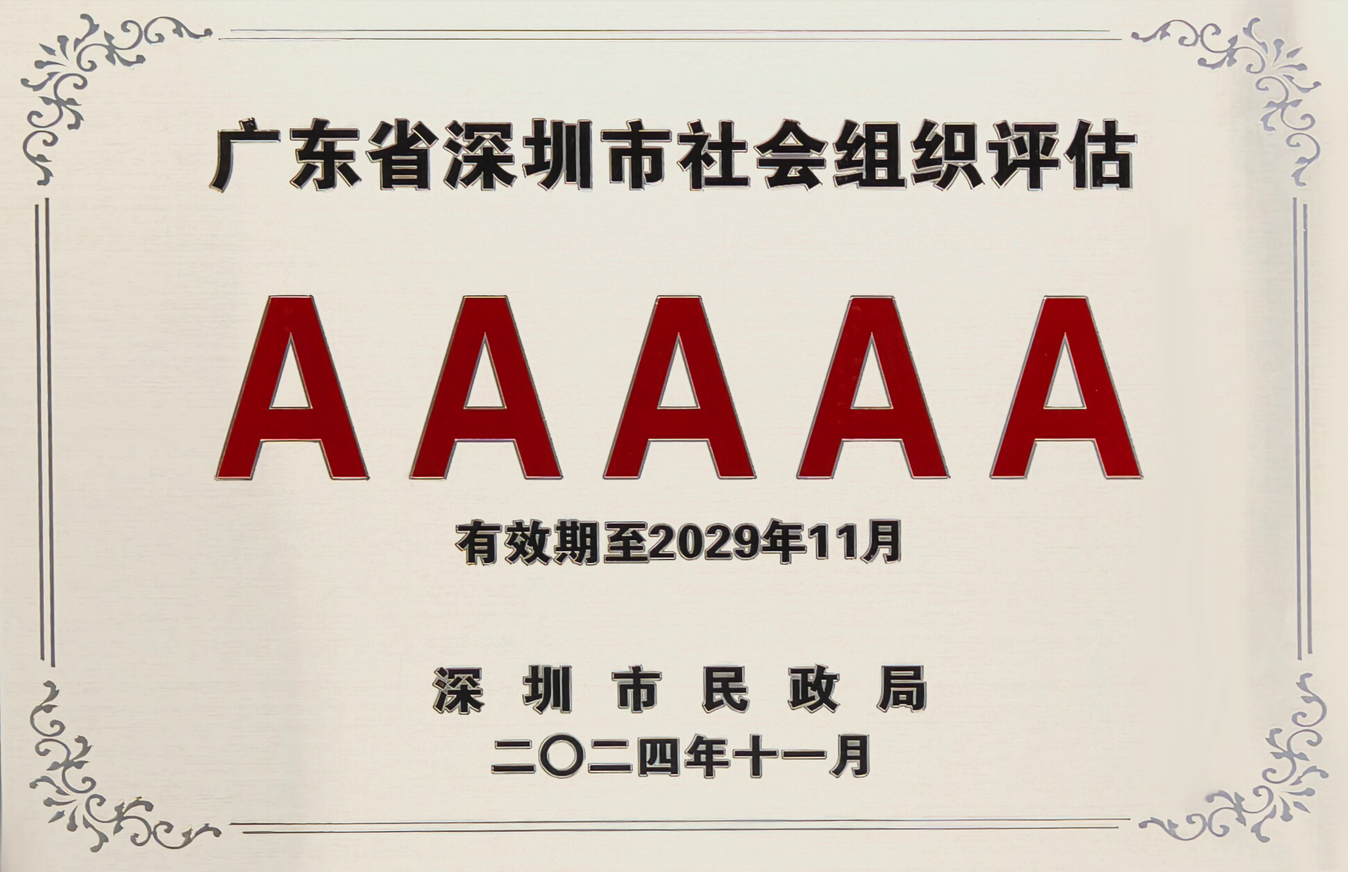 深圳市5A级社会组织